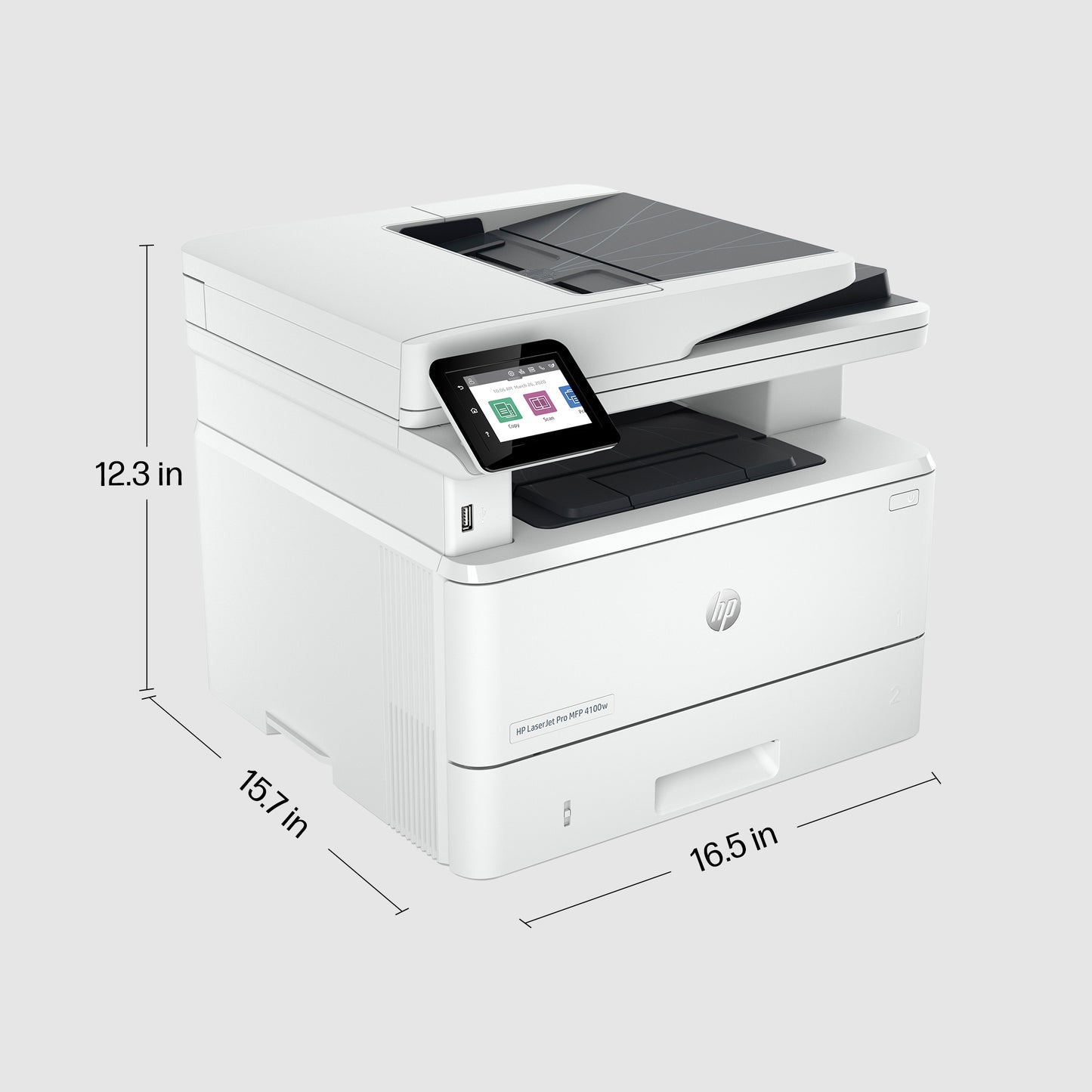 HP LaserJet Pro 4102fdw Wireless Multifunction Black and white Printer, Copier
