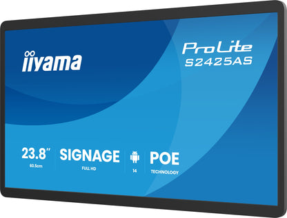 iiyama ProLite S2425AS-B1P Digital signage flat panel 23.8" Full HD IPS Monitor
