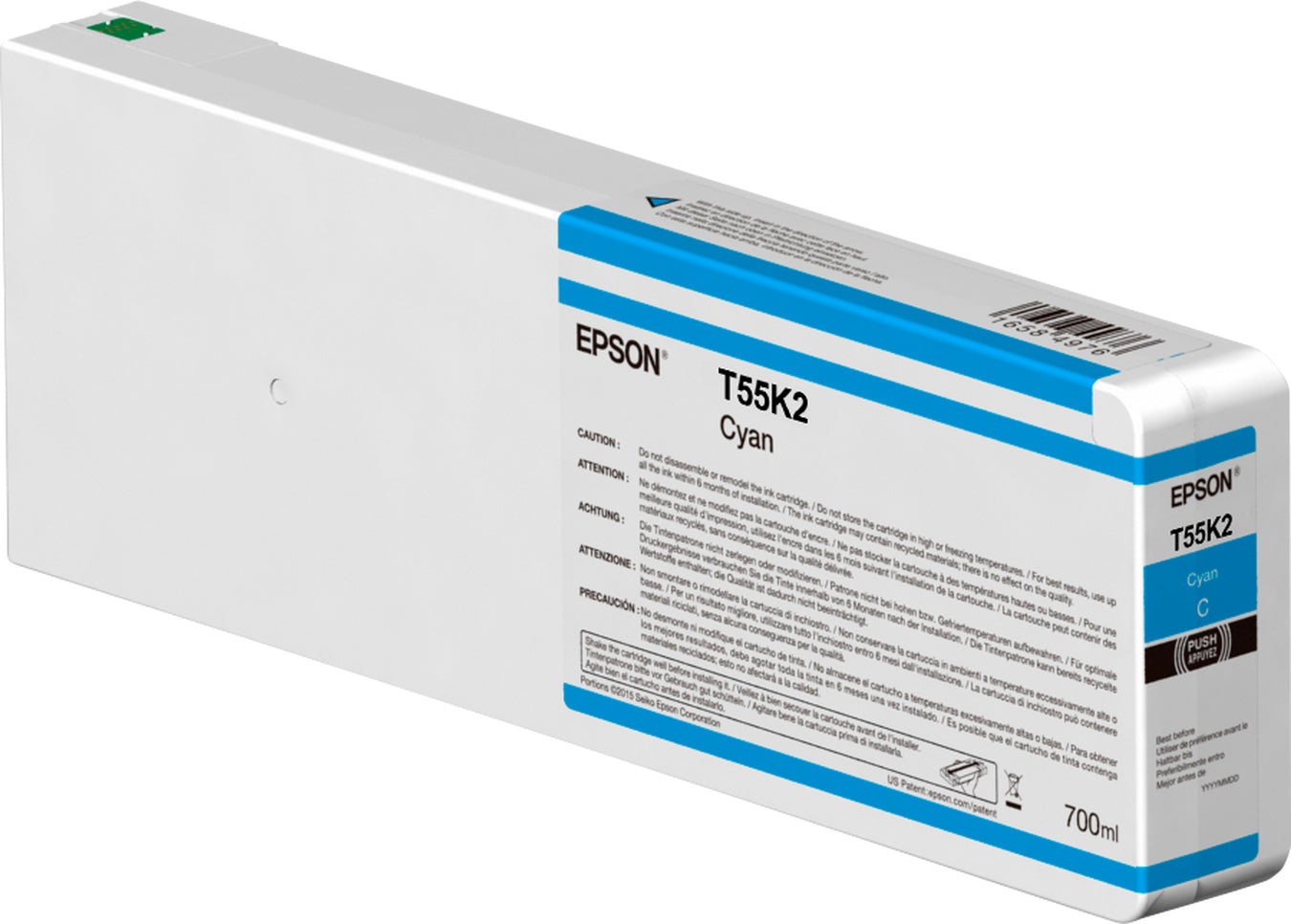 Epson C13T55K200/T55K200 Cyan Ink Cartridge