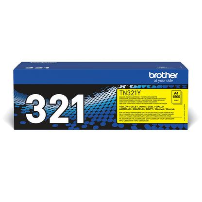 Brother TN-321Y Yellow Toner Cartridge (1.5K pages)