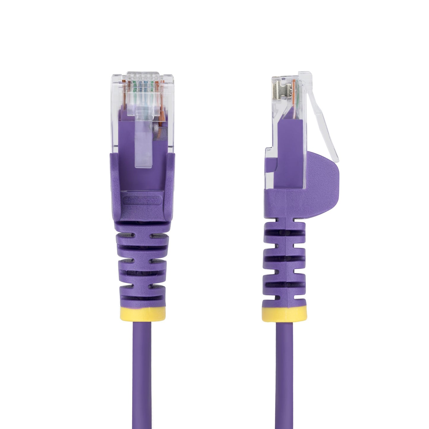 StarTech.com 15m Purple Slim CAT6 Ethernet Cable, Snagless, 100W PoE, UTP, LSZH
