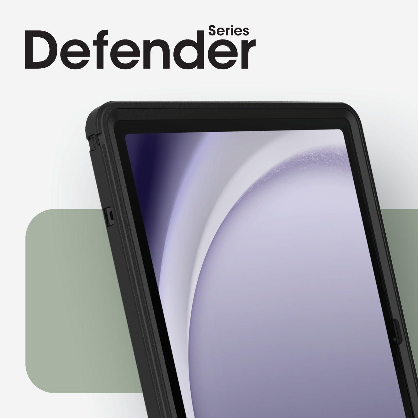 OtterBox Defender Series for Galaxy Tab A9+, Black Laptop Bag