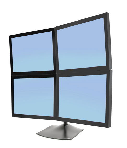 Ergotron DS Series DS100 Quad Monitor Desk Stand 61 cm (24") Black Mount