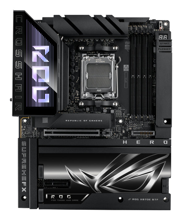 ASUS ROG CROSSHAIR X870E HERO BTF AMD X870E Socket AM5 ATX Motherboard