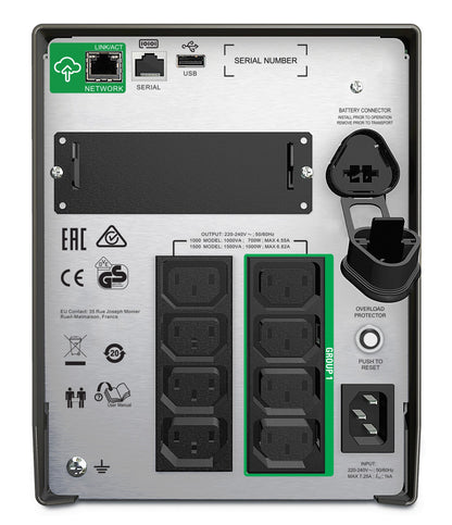 APC Smart-UPS 1500VA Line-Interactive UPS (T1500IC)