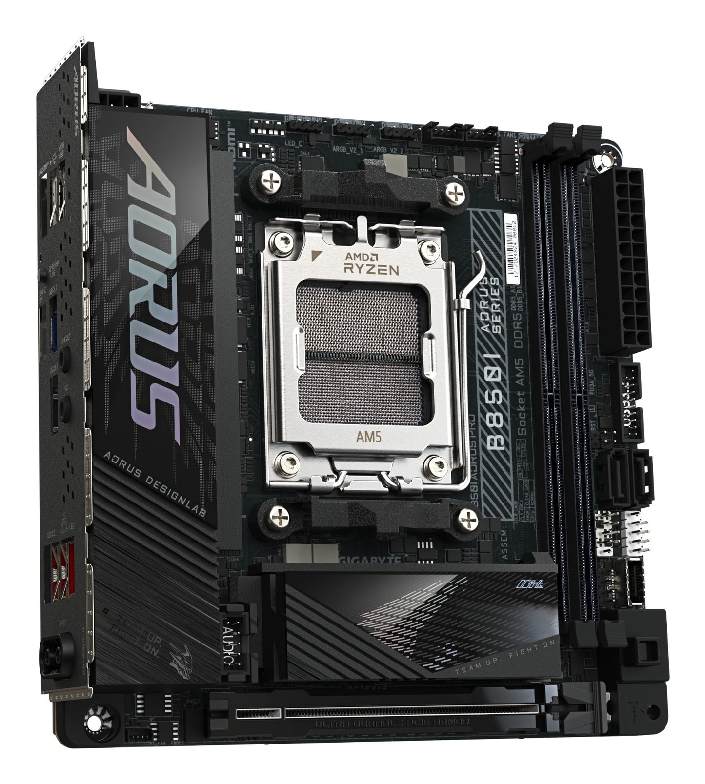 Gigabyte B850I AORUS PRO Motherboard - AMD Ryzen 9000 Series CPUs, 8+2+1 Phases
