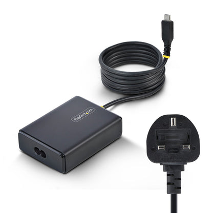 StarTech.com 100W USB-C Laptop Charger with 1.5m Tethered USB-C Cable, Power Adapter