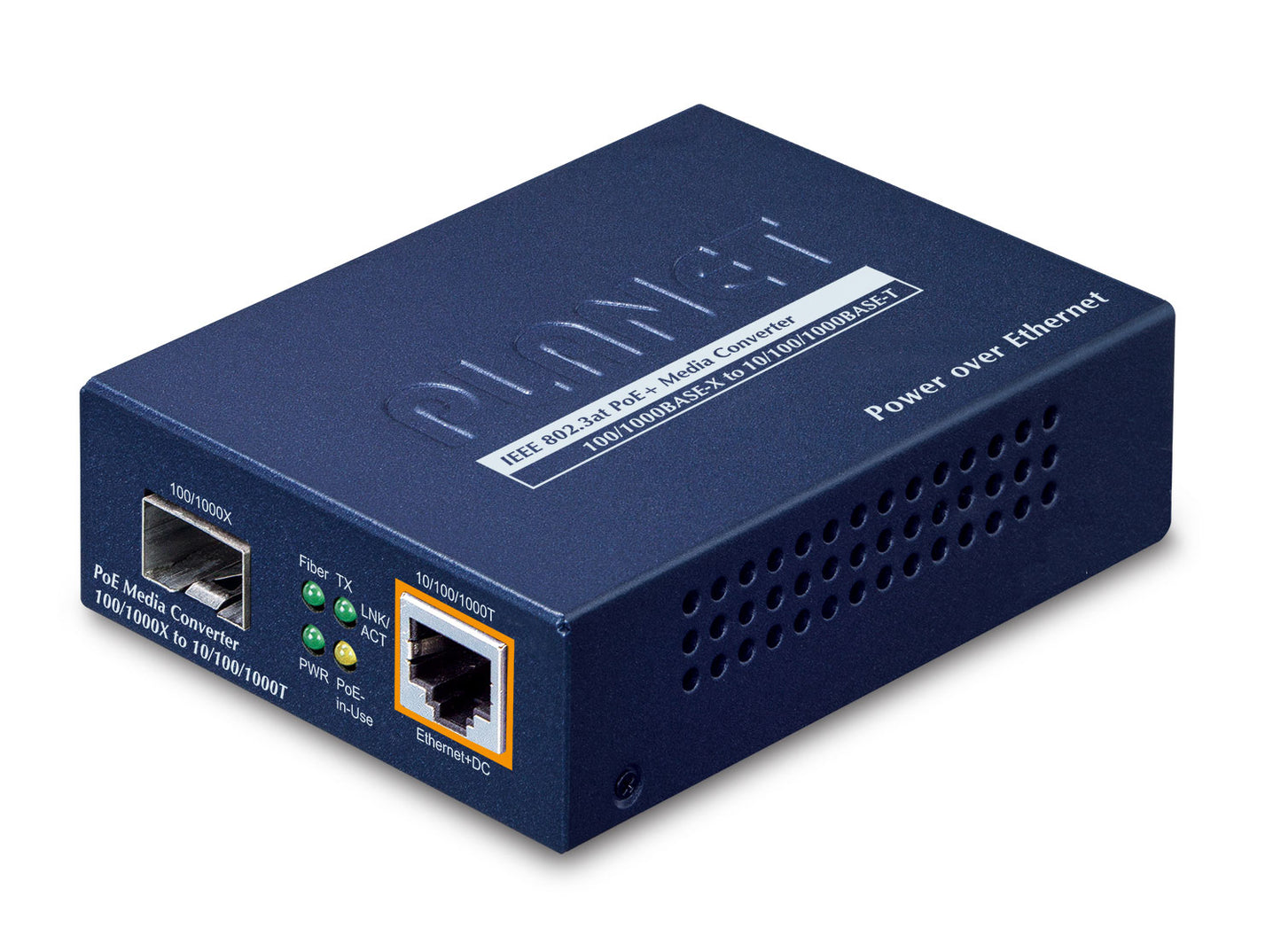 Planet IEEE802.3af/at PoE 10/100/1000 network media converter Networking