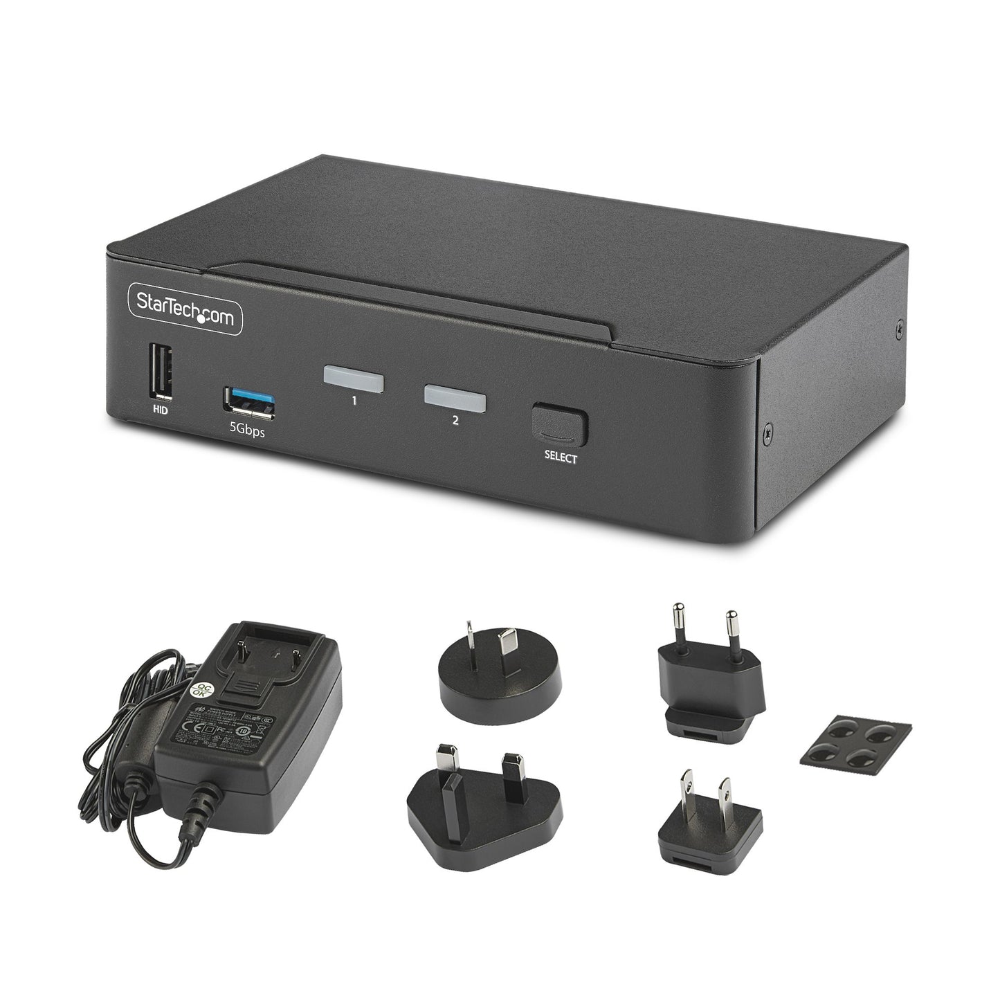 StarTech.com 2-Port DisplayPort KVM Switch, 8K 60Hz / 4K 144Hz, Single Display, DP