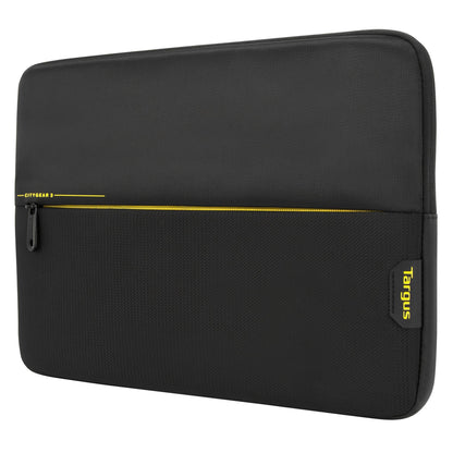 Targus CityGear 3 39.6 cm (15.6") Sleeve case Black, Yellow Laptop Bag