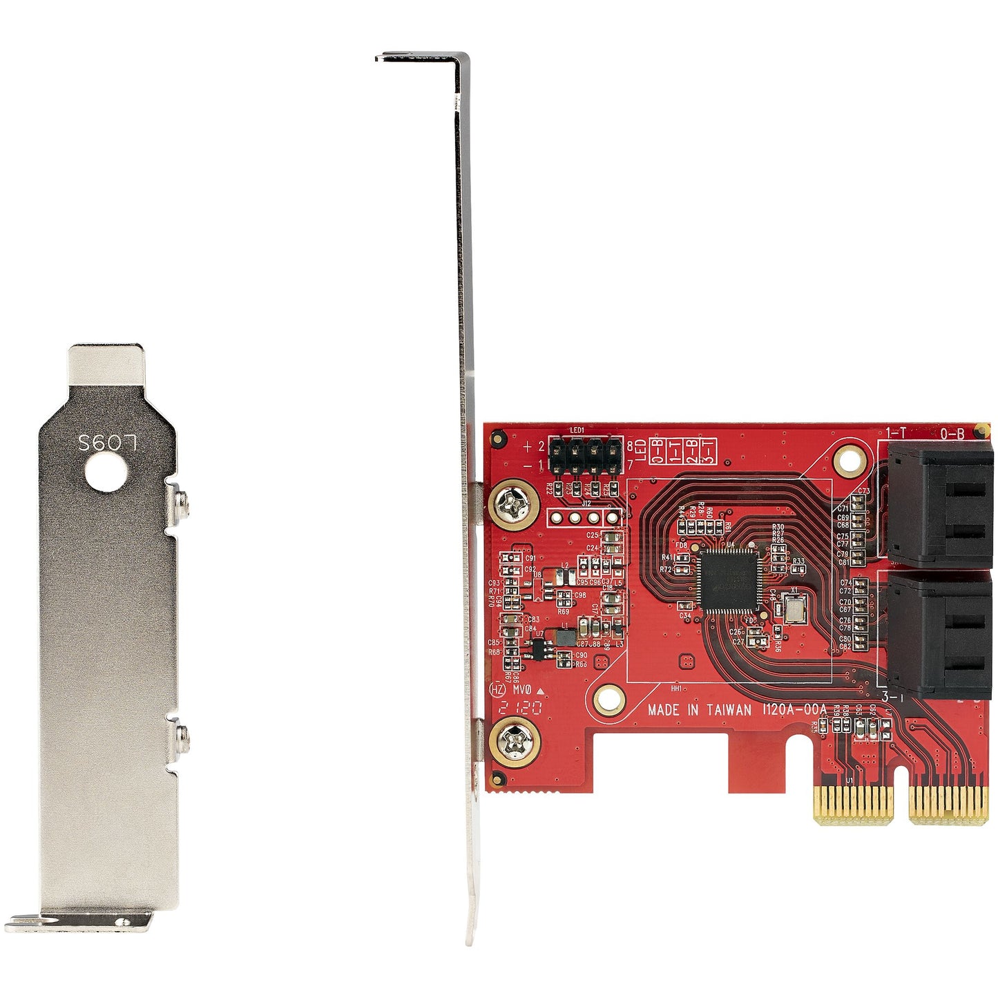 StarTech.com SATA PCIe Card - 4 Port PCIe SATA Expansion Card - 6Gbps - Low/Full Hub