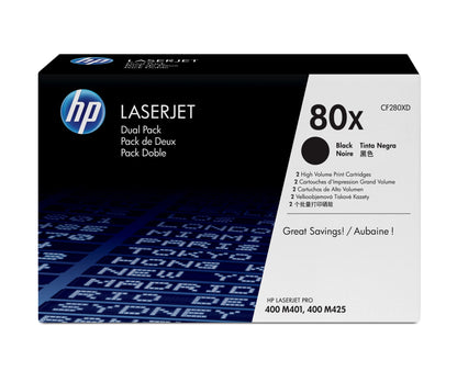 HP CF280XD/80X Black Toner Cartridge (6.9K pages)