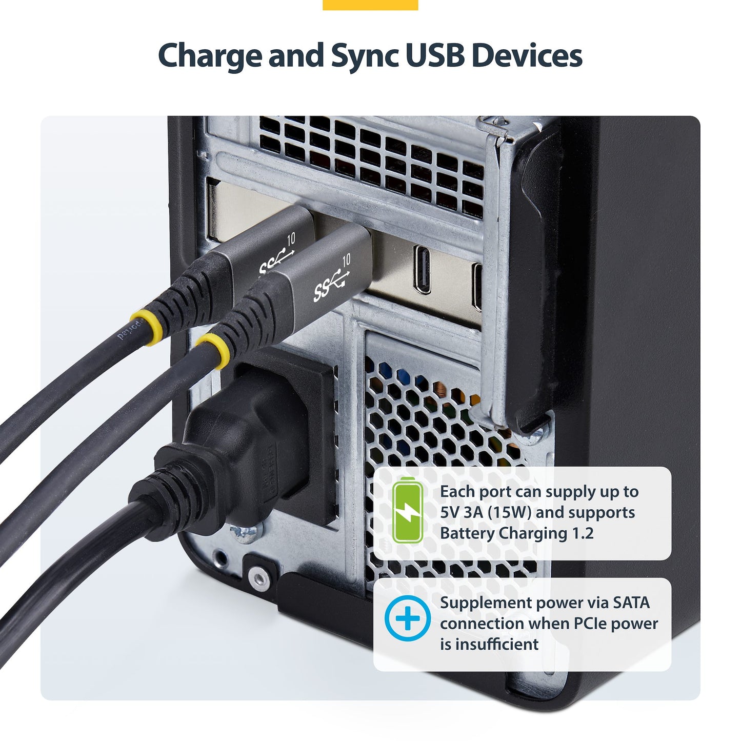 StarTech.com 4-Port USB Type-C PCIe Card, USB 3.2 10Gbps, USB-C PCI Express Hub