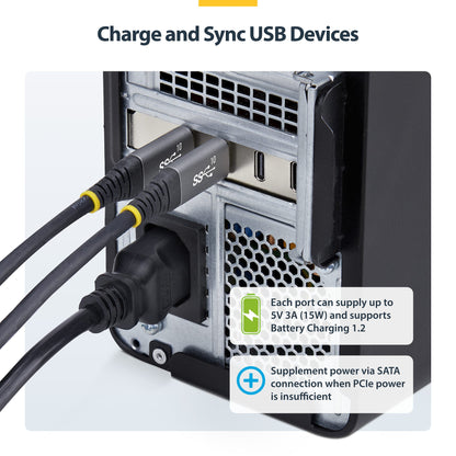 StarTech.com 4-Port USB Type-C PCIe Card, USB 3.2 10Gbps, USB-C PCI Express Hub