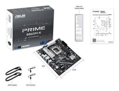 ASUS PRIME B860M-K Intel B860 LGA 1851 (Socket V1) micro ATX Motherboard
