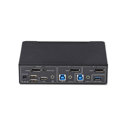 StarTech.com 2-Port DisplayPort KVM Switch, 4K 60Hz, DP 1.2, EDID Management, 2-Port