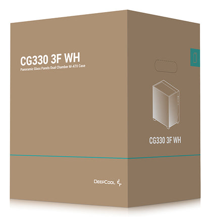 DeepCool CG330 3F WH Tower White PC Case