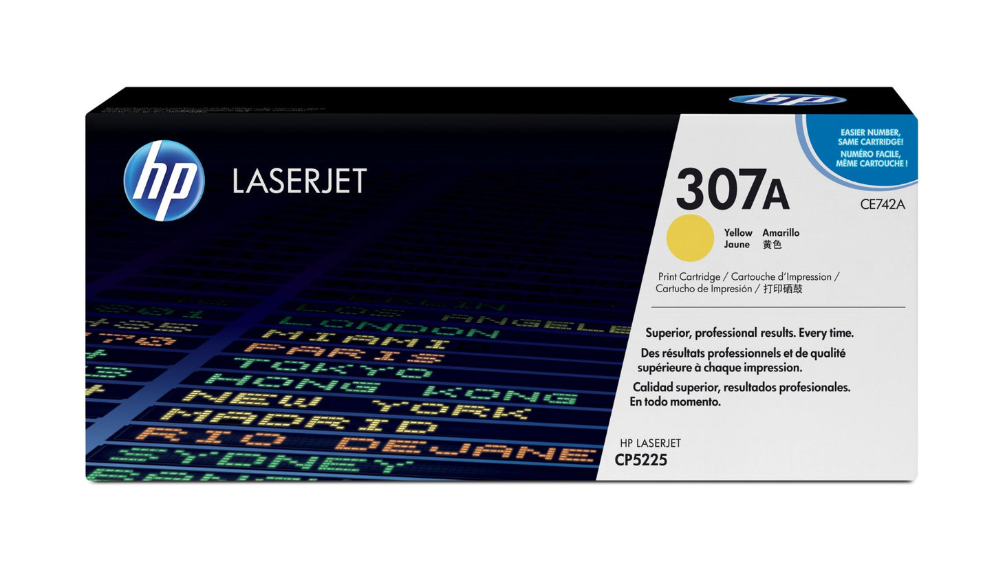 HP CE742A/307A Yellow Toner Cartridge (7.3K pages, HP CLJ CP 5220)