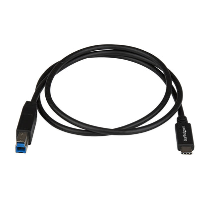 StarTech.com 3ft (1m) USB-B to USB-C Cable, USB 10Gbps, Data Cord, USB 3.2 Gen 2