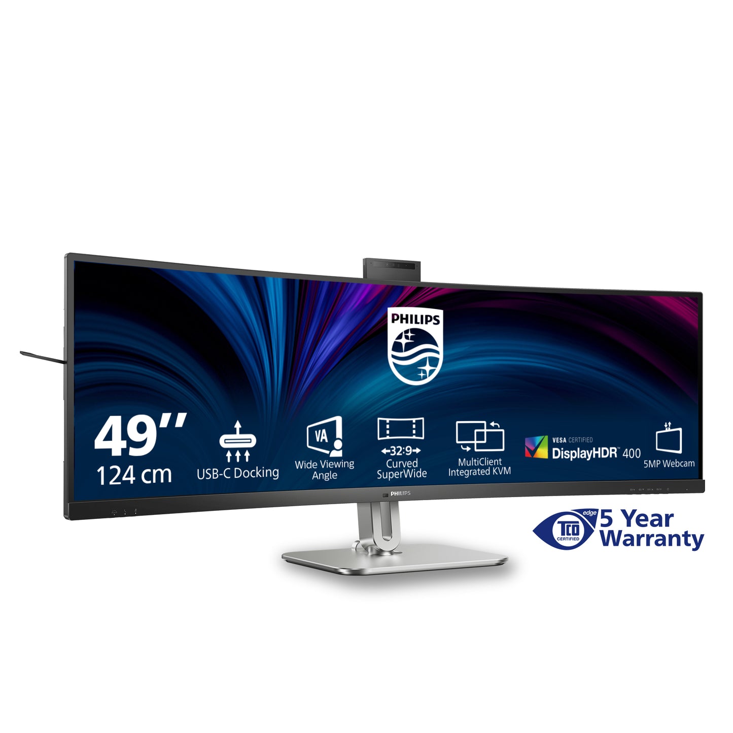 Philips 5000 series 49B2U5900CH/00 48.8" DQHD VA Curved Monitor