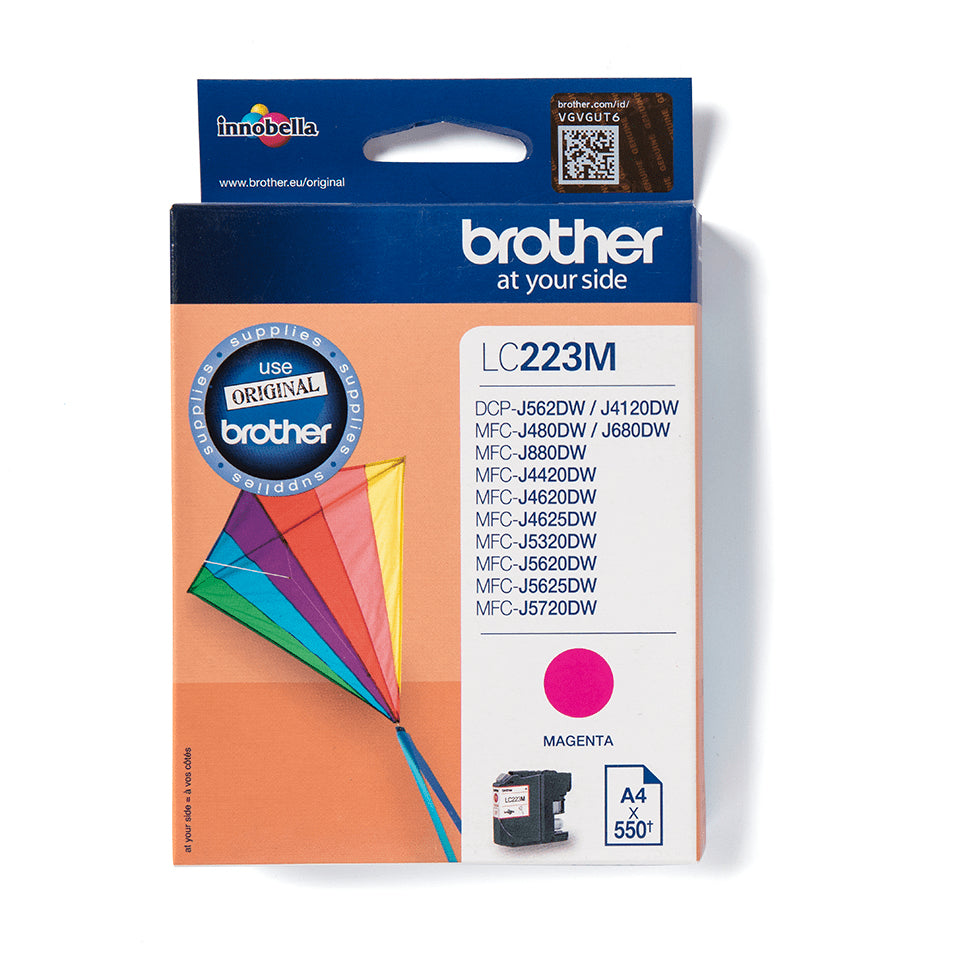 Brother LC-223M Magenta Ink Cartridge (550 pages)