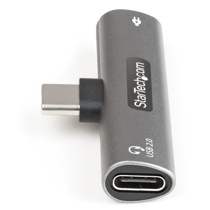 StarTech.com USB C Audio & Charge Adapter - USB-C Audio Adapter w/ USB-C Audio Hub