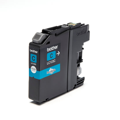 Brother LC-123C Cyan Ink Cartridge (600 pages)
