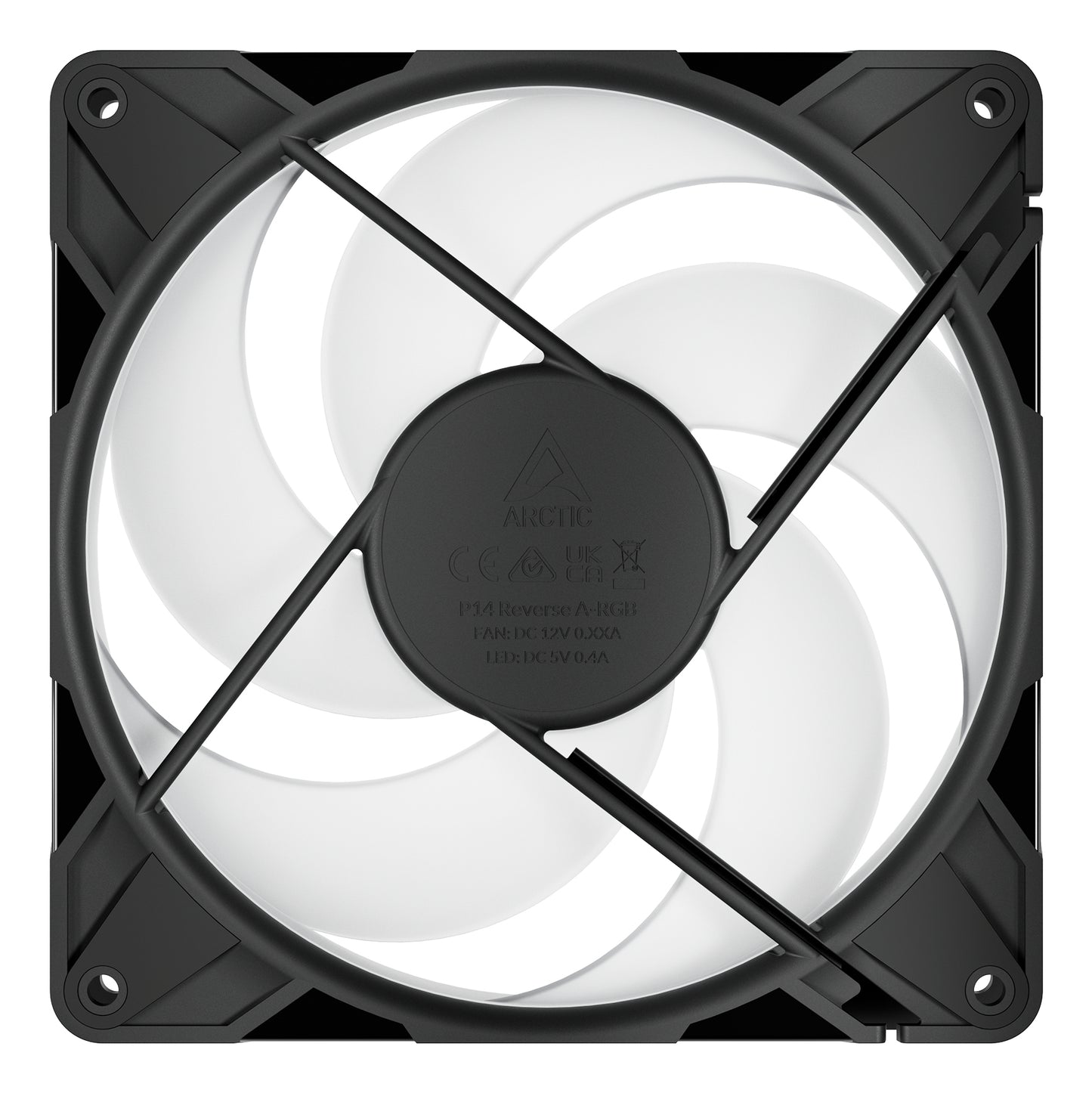ARCTIC Freezer P14 Pro Reverse A-RGB - 3 Pack - 140 mm A-RGB PWM Fan with Cable Cooling