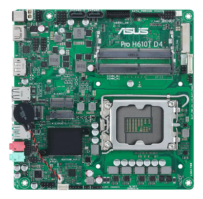 ASUS Pro H610T D4-CSM Intel H610 LGA 1700 Thin Mini ITX Motherboard