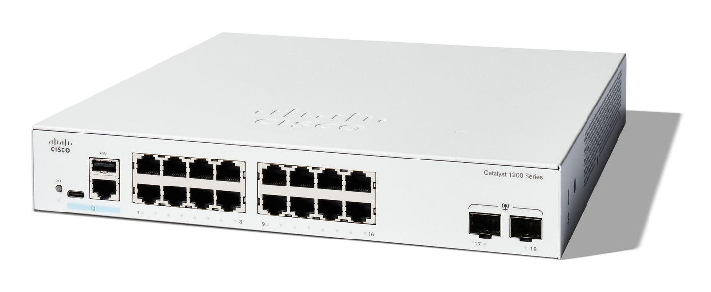 Cisco Catalyst 1200-16T-2G Smart Switch