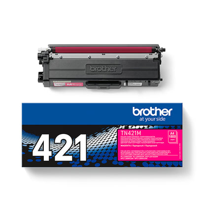 Brother TN-421M Magenta Toner Cartridge (1.8K pages)