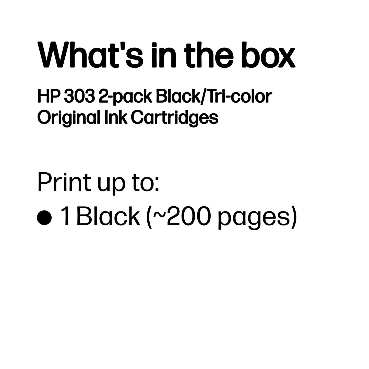 HP 3YM92AE/303 Black Ink Cartridge