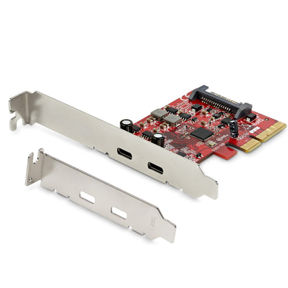 StarTech.com 2-Port USB 3.2 Gen 2 PCIe Card, USB-C 10Gbps SuperSpeed PCI Express 3.0 Hub