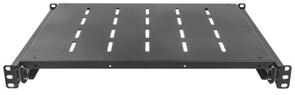 Intellinet 19" Sliding Shelf, 1U, 800 to 1000mm Depth, shelf depth 550mm, Black Rack