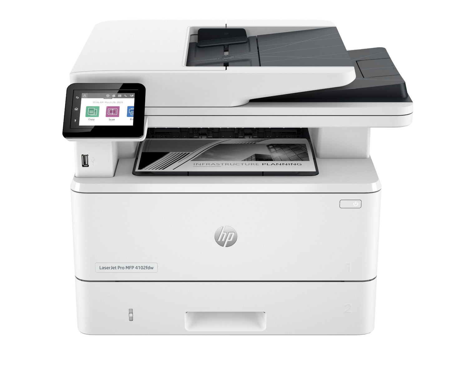 HP LaserJet Pro 4102dw Wireless Multifunction Black and white Printer, Copier