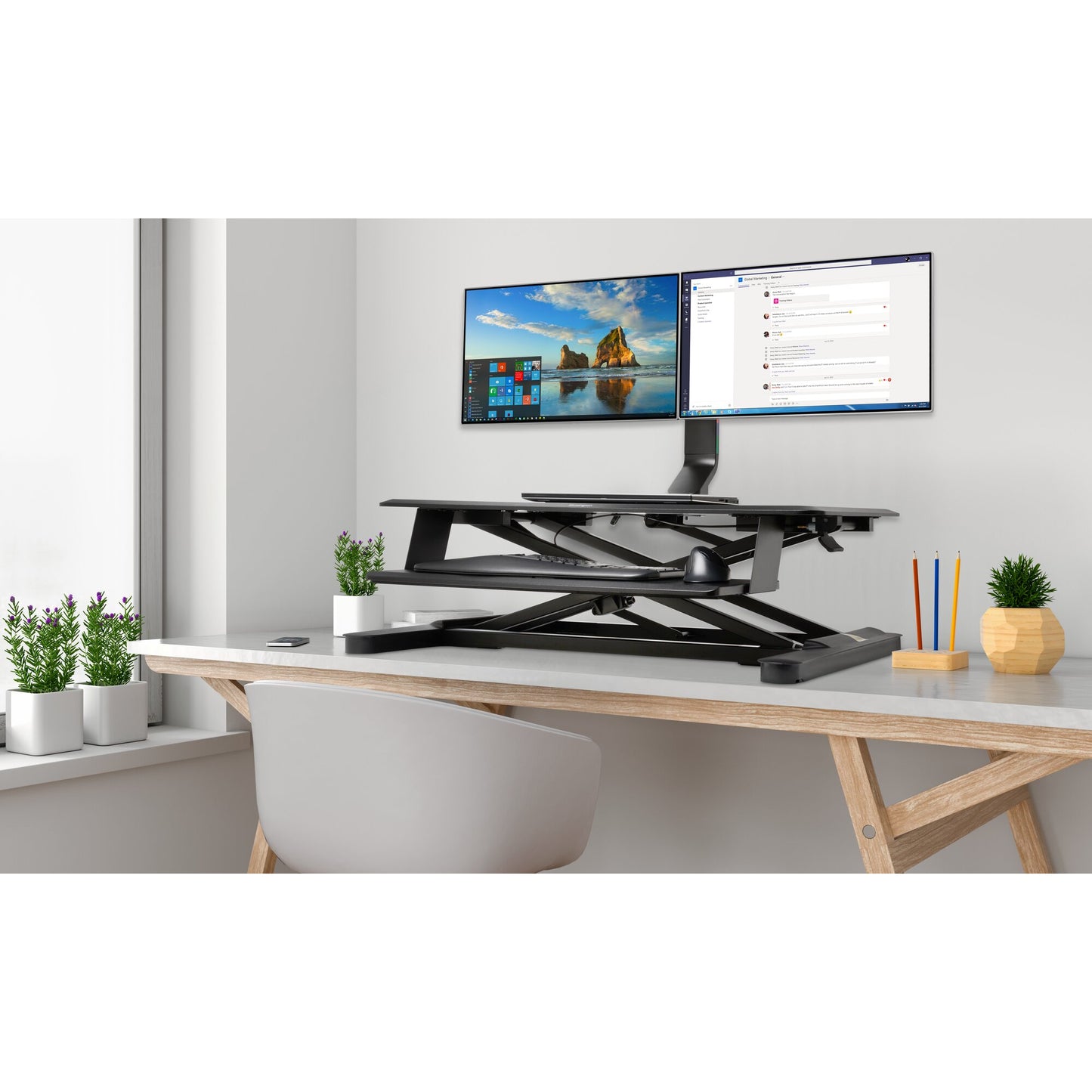 Kensington SmartFit Space-Saving Dual Monitor Arm Mount