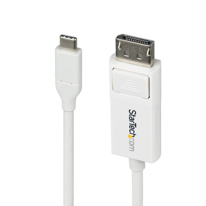 StarTech.com 6ft (2m) USB-C to DisplayPort 1.2 Cable, Bidirectional, 4K 60Hz, White