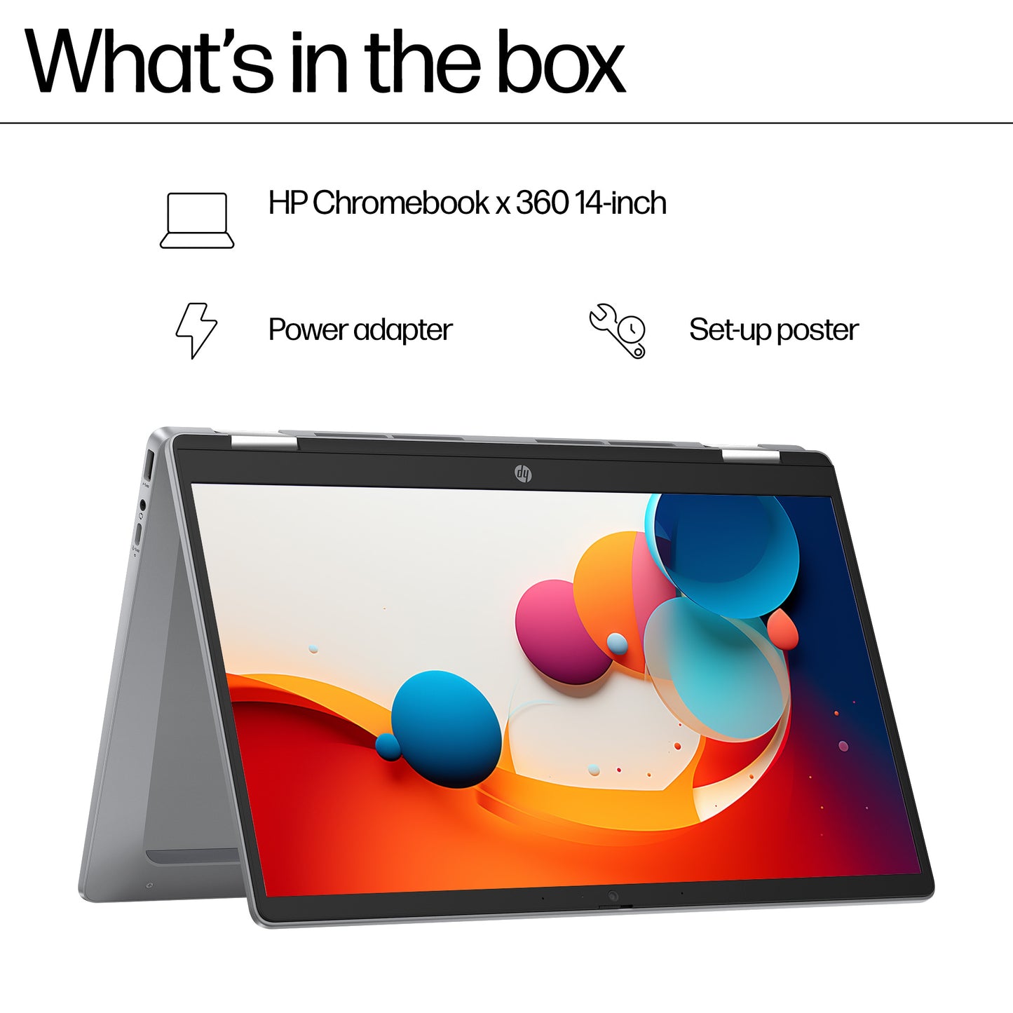 HP Chromebook x360 14b-cd0001na 14" N N200 8GB 128GB eUFS SSD Laptop