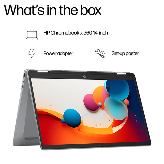 HP Chromebook x360 14b-cd0001na 14" N N200 8GB 128GB eUFS SSD Laptop