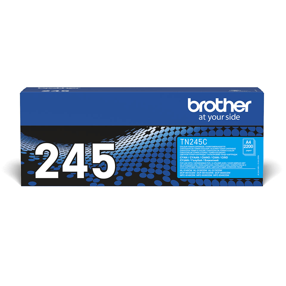 Brother TN-245C Cyan Toner Cartridge (2.2K pages, Brother HL-3140)