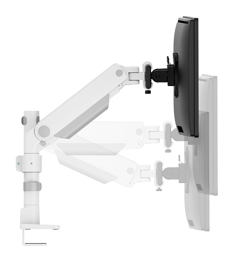 Neomounts DS65S-950WH2 Monitor arm 24-34" - gas spring - Topfix - multi-adjustable