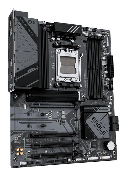 Gigabyte B650 EAGLE Motherboard - AMD Ryzen 9000 Series CPUs, 12+2+2 Phases VRM, up