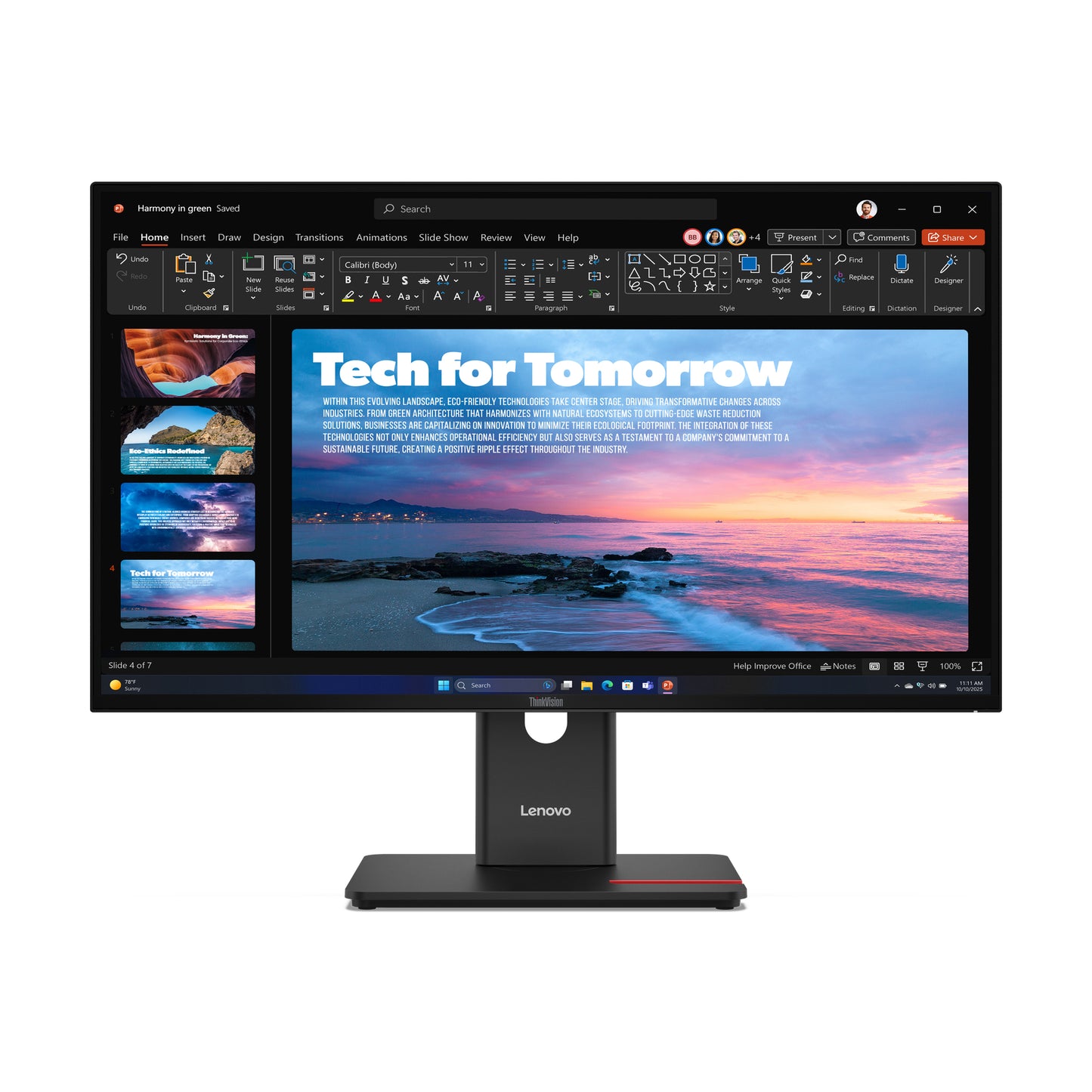 Lenovo ThinkVision T27QD-40 27" QHD IPS 120Hz Monitor