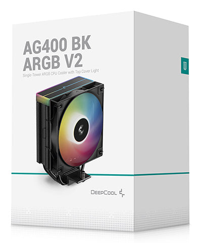 DeepCool AG400 BK ARGB V2 Chipset Fan 12 cm Black 1 pc(s) Cooling