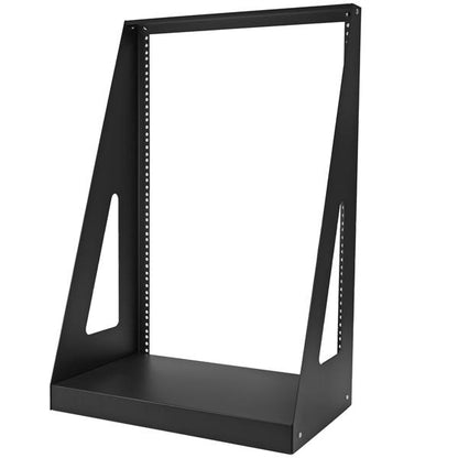 StarTech.com 16U 2-Post Open Frame Desktop Server Rack, 19in Compact Space-Saving