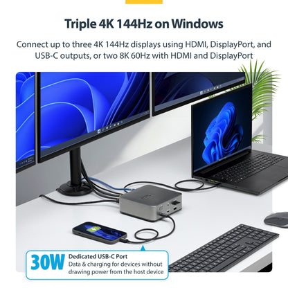 StarTech.com Universal Thunderbolt 5 Docking Station 140W