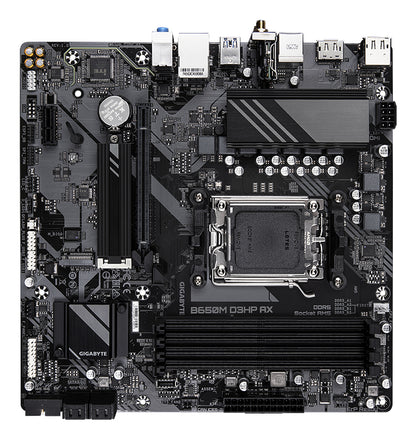Gigabyte B650M D3HP AX Motherboard - AMD Ryzen 9000 Series CPUs, 5+2+2 Phases VRM
