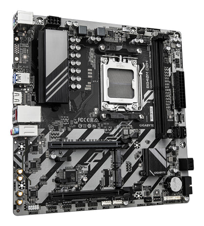Gigabyte B840M D2H Motherboard - AMD Ryzen 9000 CPUs, 5+2+2 Phases VRM, up to