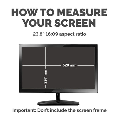 Fellowes 4816901 display privacy filter 60.5 cm (23.8") Monitor Frameless display Privacy Screen