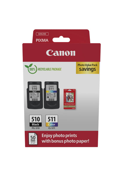 Canon 2970B017/PG-510+CL-511 Black Ink Cartridge (220 pages, Canon Pixma MP 240)